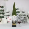 3 styles de Noël de Noël sans visage de bouteille de vin nordique terre dieu santa claus champagne couverture de bouteille de vin du Nouvel An xd229033602