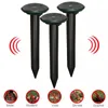 3x Solar Power Ultrasonic Pest Repeeller Yard Animal Mouse Mole Repellent Snake-Repelling Urządzenie