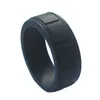 7шт Новый стиль шириной 8 мм 7 цветов в упаковке мужское силиконовое кольцо спортивное кольцо Одиночные силиконовые резиновые обручальные кольца Step Edge Sleek Desig3244264