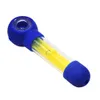 Nouvelle Arrivée En Plastique Dur De Qualité Alimentaire Silicone Pipe À Fumer 15 MM Filtration De L'eau Bol En Verre Tuyaux À Base De Plantes Silicone Herb Pipe Pipes Bongs