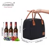 Aosbos mode draagbare koelere lunchzak thermisch geïsoleerde reistas tassen grote eten picknicle lunchbox tas voor mannen vrouwen kinderen c198525502