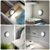 6 LED garde-robe lumière ronde mouvement activé veilleuse placard bibliothèque sous-sol Garage lumière bâton-n'importe où veilleuse