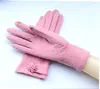 Fashion-Wool Gloves Lady Touch Screen Gloves Wrist Flower Warm Glove Multi Colors