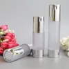 Vacuum vazio Bomba WC Vessel Cosmetic fosco garrafa Mini Loção transparente 10pcs Makeup contentores