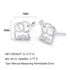 Oryginalny 925 Sterling Srebrny DeLived Open -Perath Elephant Studs For Women Gift Fine Jewelry S925 Hurtowa