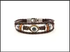 Main Evil Eye Bracelets Tressé En Cuir Véritable Multicouche Charme Perles Bracelets pour Hommes Vintage Mode Hématite Femmes Cadeaux Bijoux