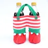 Merry Christmas Elf Gift Holders Candy Wine Bottle Bag Decoración de Papá Noel Bolsas de regalo Christmas Wizard Coke Bag