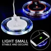 Qi Wireless Charger Carger Pad Portable Fantasy Crystal Universal LED Lighting Tablet K9 Ładowanie dla I11 XS Max Samsung S10E Plus