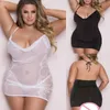 Artı Boyu Kadın Seksi V-Gutt Lingerie Porno Dantelli Sweetwear Perspektif İçi Boş Kemaş Nightgown Erotik İç Çamaşır Giymecesi