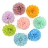 50pcs 5cm Pompom artificiel Pink White Silk Flowers Hergeaa Home Wedding Decoration DIY Scrapbooking Fake Flower Waths6666162