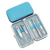 7pcs/set Nail Care Tools Manicure Sets Nail Clippers Nail Scissors Tweezer Manicure Pedicure Set Travel Grooming Kit