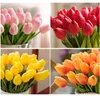 Tulip Artificial Flor Casamento Decorativo Flores De Seda Artificial Ramalhete Real Touch Flores Home Flores Decorativas Grinaldas