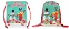 Backpack borse per la borse di natale Regalo di avvolgimento della stampa 3D Santa Goody Treat Sort Sports Cashing Decorazioni per feste Personalizza il logo