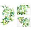 12 pcs 3D Papillon Sticker Mural PVC Simulation Stéréoscopique Papillon Mural Autocollant Réfrigérateur Aimant Art Decal Chambre D'enfant Décor À La Maison VT0446