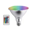 PAR38 LED RGB 투광 조명 전구 야외 / 실내 E27 색상 24 키 원격으로 방수 IP65 전구 변경