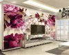 3D-Blumentapete Zarte Blumen und reiche Pfingstrose Passen Sie Ihre Lieblings-Premium-Tapete mit stimmungsvoller Dekoration an