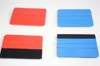 Double Sided Car Felt Squeegee Vinyl Film Wrap Blue Scraper Tools Car Sticker Tools Auto Modification Styling Accessories Red Blue HHA120