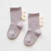 6 цветов 2019 осень и зима Новый коралловый флис утолщенные Детские носки динозавр детские пол трубки носки P108