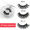 36 modeller 3d falska ögonfransar tjocka överdrivna falska ögonfransar hög imitation mink eyelash makeup verktyg gratis skepp 100