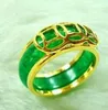 FREE SHIPPING+ + Hot sell! Unisex jewellery natural green ring!7#8#