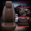 Universal Luxury Leather Car Seat Cover för Peugeot 3008 301 306 307 308 405 406 407 205 206 207 2008 NONSLIP Auto Accessories4599488