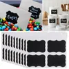 36 pcs /set Mini Chalk Black Fridge Magnets Mason Jar Bottle Labels Stickers Chalkboard Pot Mark Note mural Sticker