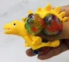 Decompression Venting Dinosaur Squishy Ball Stress Relief Squish Hand Power Exercise Relaxation Toy Squeeze Balls for Kids Adults party gift