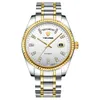 TEVISE MEN LUXURY Golden Automatic Mechanical Watch Men Stael Stael Data Business Busines