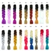 5Packs Deux Tons Ombre Tressage Cheveux Kanekalon Tresses Extensions de Cheveux Synthétiques 24 pouces Jumbo Tressage Cheveux pour Boîte Tresses Rouge à Cy2523919