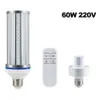 E27 60W 195LED UVC Bombilla Hogar UV Germicida Lámpara Desinfección Luz interior con portalámparas Control remoto