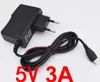 50PCS High quality 5V 2A 2.5A 3A V8 EU plug Micro USB Charger Charging Adapter Power Supply Flat Plug For Raspberry Pi