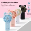 Protable Mini Fan Q18 desktop Fãs 3 ajustável fresco Handheld Fan USB recarregável para Escritório ao ar livre com Retail Box