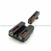 Red green Fiber Optic Front Scopes with Combat Rear Sight focus-lock for GLOCK Pistols 9mm/.357 Sig .40/45