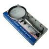 Freeshipping 130mm big mirror 2x Foldable Desktop magnifying glass With LED light Adjustable Reading magnifier