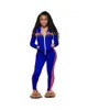 Kvinnor Velvet Sportkläder Set TrackSuit Male Hooded 2 Piece Suit Coveralls Drawstring Full Sleeve Long Pant med fickor Zipper Up Jumpsuit