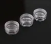 100pcs Clear color Empty Plastic Container Jars Pot 5 Gram Cosmetic Cream Eye Shadow Nails Powder Jewelry 5g(0.17oz)