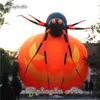 Horrible Halloween Inflatable Evil Pumpkin Head Replica 6m Height Blow Up Pumpkin Model Balloon With Spider For Night Club And Bar Decoration