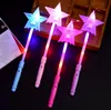 LED brillante juguete estrella hueco brillo varita mágica conejito niños flash palo fiesta concierto luz palo