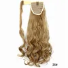 Presilha ondulada na cauda do cabelo postiço de rabo de cavalo de cabelo falso com grampos de cabelo 100g extensões de rabo de cavalo de cabelo sintético