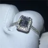 Choucong Princess cut Promise Ring 925 sterling zilver 2ct Diamond Engagement Wedding Band ringen voor vrouwen sieraden