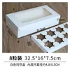 20pcs 흰색 크래프트 종이 상자 창 1 2 3 4 6 8 홀 컵 케이크 상자 삽입 작은 큰 케이크 포장 머핀 cardboard306r