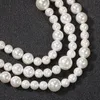 Мужские женские жемчужные ожерелье хип-хоп ювелирные изделия высокое качество 6 мм 8 мм 10 мм смешанные бисером ожерелья