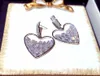 Mode luxe ontwerper mooie oorknopjes voor dames meisjes super glinsterende zirkoon diamanten kristal schattig hart hanger 273k