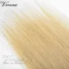 VMAE 100G 120G 140G Kucyk sznurkowy czarny #1B/ #613 Blond Ombre Kolor prosty klip w rozszerzenia ludzkich włosów