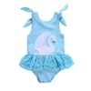 赤ちゃんの女の子の水着白鳥の新生児の水着ワンピースサスペンダーキッズ服ビキニ夏のファッション水泳衣装送料無料DHW2466