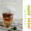 1000 sztuk Przezroczysty Sam-Uszczelniony Plastikowy Torba Napój DIY Drinkware Torba do picia owocowego Sok Przechowywania Żywności Bag Darmowy Post