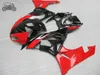 Motorcykel Fairings för 09 10 11 12 Kawasaki Ninja Kits ZX6R ZX 6R 636 ZX636 Svart Röd Custom Fairing Kit 2009-2012 ZX-6R