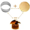 12pcs 세트 DIY 쿠키 금형 라운드 그래픽 베이킹 도구 몰드 스테인레스 스틸 무스 링 쿠키 커터 금형 과자 도구 BH0641 TQQ