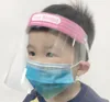 Kids Children Safety Faceshield Transparent Full Face Cover Protective Film Tool Anti-fog Face Shield Designer Masks 300pcs RRA3278