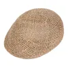 Summer Handmade Straw Berets Hats for Men and Women Outdoor Breathable Sun Visor Cap Sunhat Lafite Beach Hat for Holiday